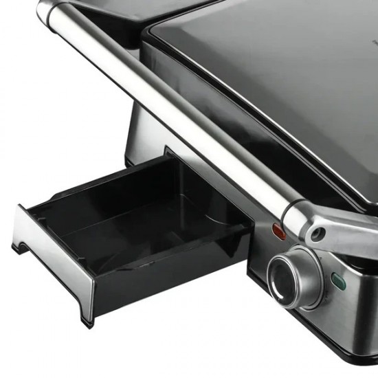 RAF  R-2681 τοστιερα   μεγαλη  2800w χωρητικοτητα για 4 τοστ INOX σωμα, διαστασεις πλακας: 30χ31cm με χρονοδιακοπτη