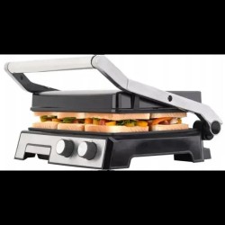 RAF  R-2681 τοστιερα   μεγαλη  2800w χωρητικοτητα για 4 τοστ INOX σωμα, διαστασεις πλακας: 30χ31cm με χρονοδιακοπτη