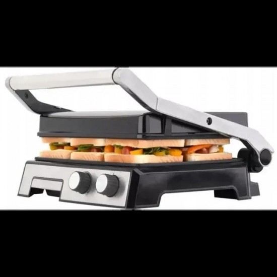 RAF  R-2681 τοστιερα   μεγαλη  2800w χωρητικοτητα για 4 τοστ INOX σωμα, διαστασεις πλακας: 30χ31cm με χρονοδιακοπτη