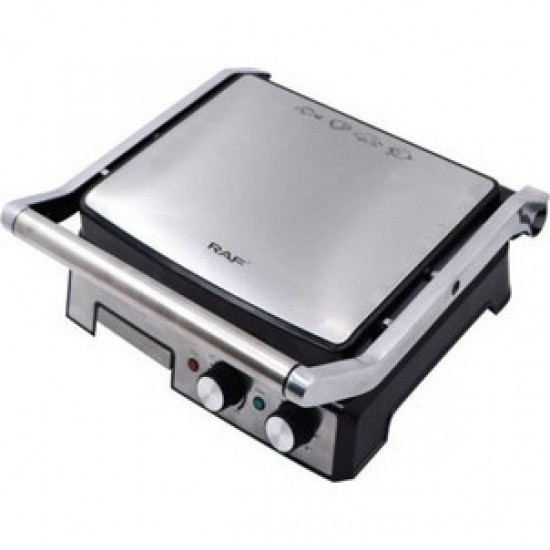 RAF  R-2681 τοστιερα   μεγαλη  2800w χωρητικοτητα για 4 τοστ INOX σωμα, διαστασεις πλακας: 30χ31cm με χρονοδιακοπτη