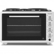 Robin ZK-35 Ηλεκτρικό Κουζινάκι με 3 εστίες (42lt) Λευκό,Πόρτα με 2 κρύσταλλα