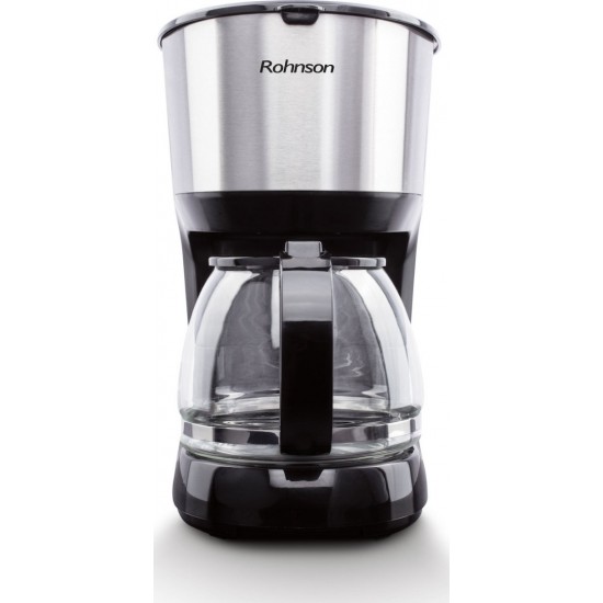 Rohnson R-991 Silver Καφετιέρα Φίλτρου  1.25L