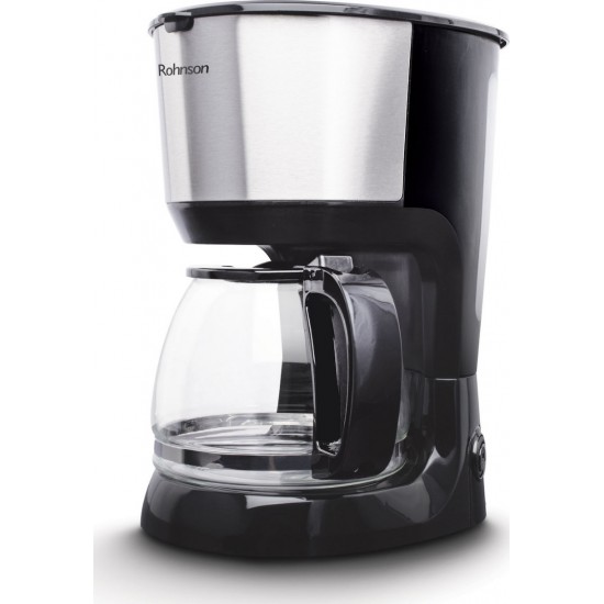 Rohnson R-991 Silver Καφετιέρα Φίλτρου  1.25L