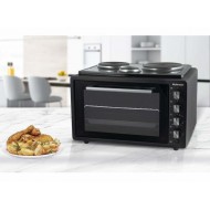 Rohnson R-2142 Ηλεκτρικό Φουρνάκι 42lt με 3 Εστίες,Διπλό τζάμι ασφαλείας