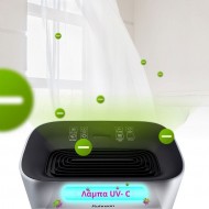  Rohnson Genius 16 R-9916W Αφυγραντήρας 16lt/24lt ,Wi-Fi,Διπλό σύστημα ιονισμού,μέχρι 100 m²,Ultraviolet λάμπα UV-C