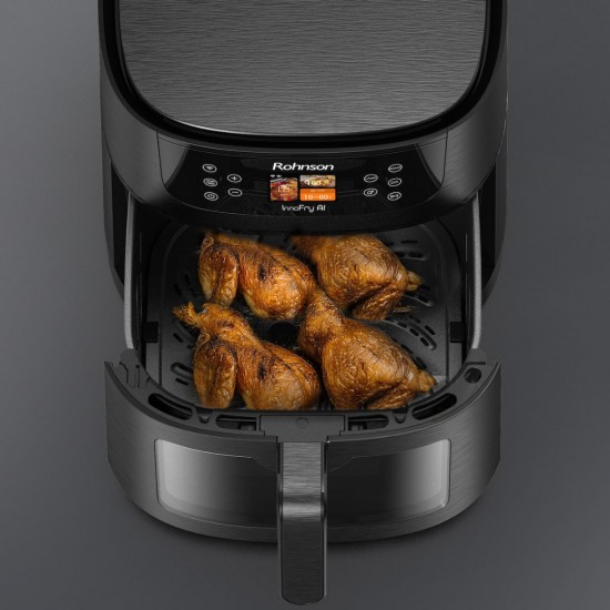 Rohnson R-2884 InnoFry AI Φριτέζα Αέρος,Air Fryer με Wi-Fi,Soft Cooking ,1800W,30 Προγράμματα