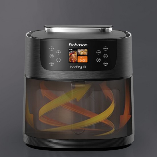 Rohnson R-2884 InnoFry AI Φριτέζα Αέρος,Air Fryer με Wi-Fi,Soft Cooking ,1800W,30 Προγράμματα