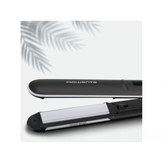 Rowenta SF4621 Express Shine Coconut Πρέσα Μαλλιών με Κεραμικές Πλάκες  