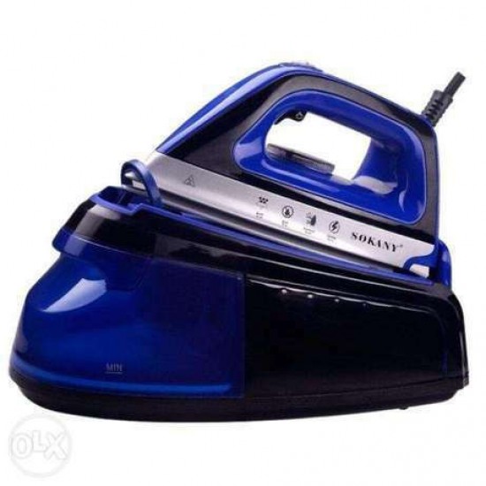 SOKANY SK-188 ,2400W χωρητικοτητα 1,2lt πιεση 3,5 bars πιεση ατμου 120gr/min κεραμικη πλακα 
