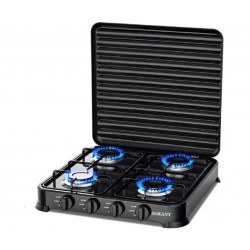Sokany SK-6004 ,Εστία Υγραερίου  4 εστίες  Περιστροφικοί διακόπτες  ισχύς: 8800 W