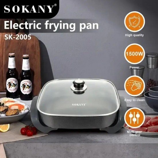 Sokany SK-2005,Ηλεκτρικό Wok/Τηγάνι ,1500W 