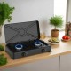 Sokany SK-07004 Εστία Υγραερίου με 2 Εστίες,4400W ,Υλικό σώματος: Ατσάλι με ανθεκτική επίστρωση  ,Υλικό σχάρας: Χυτοσίδηρος