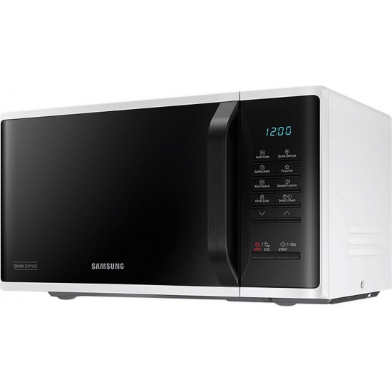 Samsung MS23K3513AW Φούρνος Μικροκυμάτων 800W, 23lt,Ψηφιακός,Ceramic Inside