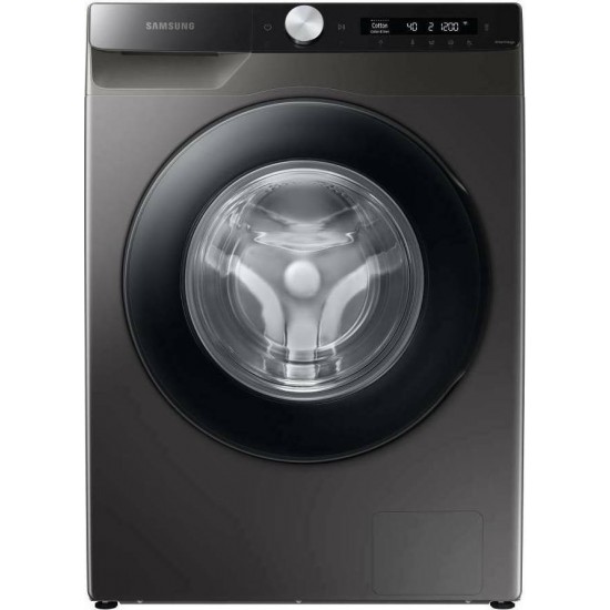 Samsung WW90T504DAX/S7 Πλυντήριο 9kg με Ατμό 1400 Στροφών Γκρι,Eco Bubble,Bubble Soak,AI (Τεχνητή Νοημοσύνη)Ατμού Hygiene Steam,Digital Inverter