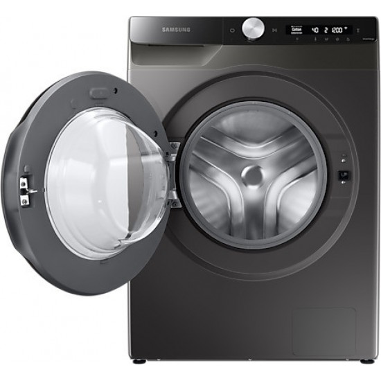 Samsung WW90T504DAX/S7 Πλυντήριο 9kg με Ατμό 1400 Στροφών Γκρι,Eco Bubble,Bubble Soak,AI (Τεχνητή Νοημοσύνη)Ατμού Hygiene Steam,Digital Inverter