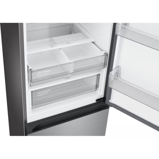 Samsung RB38C7B6CS9/EF Ψυγειοκαταψύκτης 390lt No Frost Υ203xΠ59.5xΒ65.8cm Inox,All Around Cooling,BESPOKE,Wi-Fi