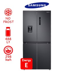 Samsung RF48A401EB4/EF Ψυγείο Ντουλάπα 488lt No Frost,   ΠΛ 83,3x ΥΨ179,3xΒΑΘ740,Gentle Black Matt,Twin cooling plus: Digital Inverter:,δοχειο νερου