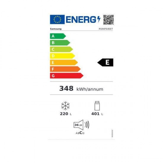 Samsung RS90F64EETEF Ψυγείο Ντουλάπα 621lt,INOX, No Frost Υ178.4xΠ91.2xΒ72.6cm ,AI Energy Mode,,Ενσωματωμένο Wi-Fi,Συμπιεστής AI Inverter,Πάγος και νερό πάντα διαθέσιμα Samsung RS90F64EETEF Ψυγείο Ντουλάπα 621lt,INOX, No Frost Υ178.4xΠ91.2xΒ72.6cm ,AI Energy Mode,,Ενσωματωμένο Wi-Fi,Συμπιεστής AI Inverter,Πάγος και νερό πάντα διαθέσιμα
