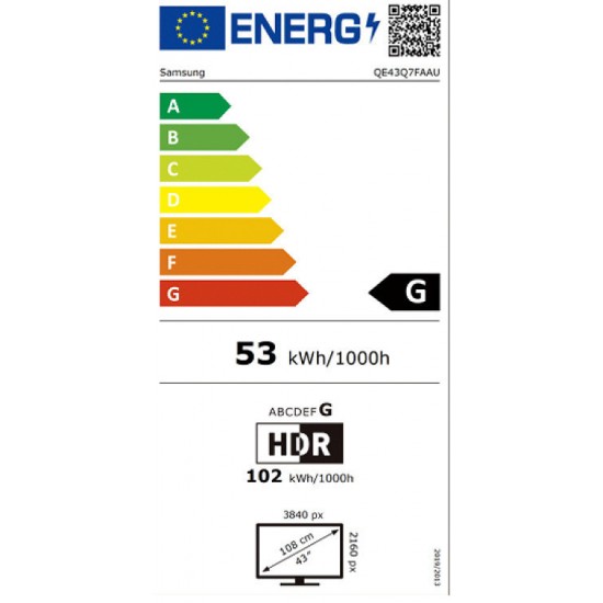 Samsung QE43Q7F Smart Τηλεόραση 43" 4K UHD QLED HDR (2025) Samsung QE43Q7F Smart Τηλεόραση 43" 4K UHD QLED HDR (2025)