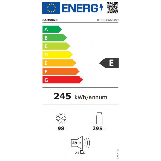 Samsung RT38CG6624S9ES Ψυγείο NoFrost Υψ171,5xΠλ70xΒαθ67εκ.Digital Inverter, Optimal Fresh+ «Soft Freeze»,Smart control Wi-Fi,Ασημί μεταλλικό (Refined Inox) Samsung RT38CG6624S9ES Ψυγείο NoFrost Υψ171,5xΠλ70xΒαθ67εκ.Digital Inverter, Optimal Fresh+ «Soft Freeze»,Smart control Wi-Fi,Ασημί μεταλλικό (Refined Inox)