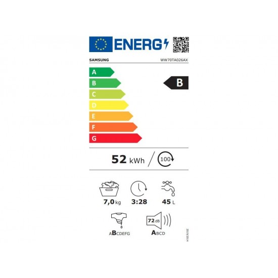 Samsung WW70TA026AX/LE Πλυντήριο Ρούχων (7kg) 1200rpm Samsung WW70TA026AX/LE Πλυντήριο Ρούχων (7kg) 1200rpm