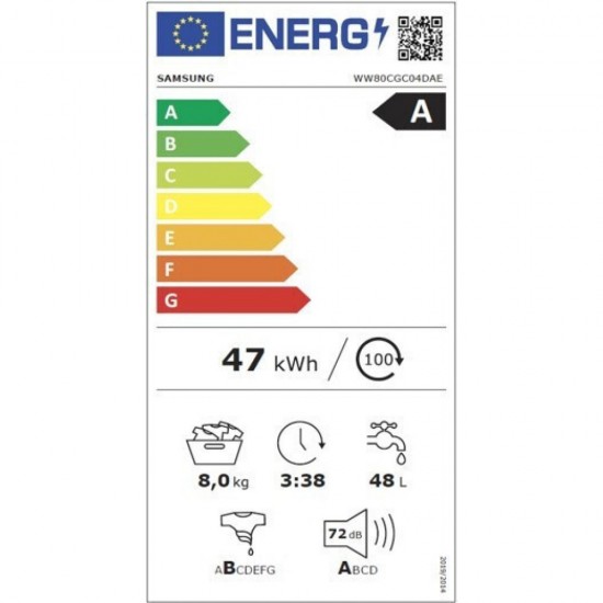 Samsung WW80CGC04DAELE Πλυντήριο Ρούχων 8kg με Ατμό 1400 Στροφών,Wi-Fi, Τεχνολογία Eco BubbleTM,Digital Inverter μοτέρ Samsung WW80CGC04DAELE Πλυντήριο Ρούχων 8kg με Ατμό 1400 Στροφών,Wi-Fi, Τεχνολογία Eco BubbleTM,Digital Inverter μοτέρ
