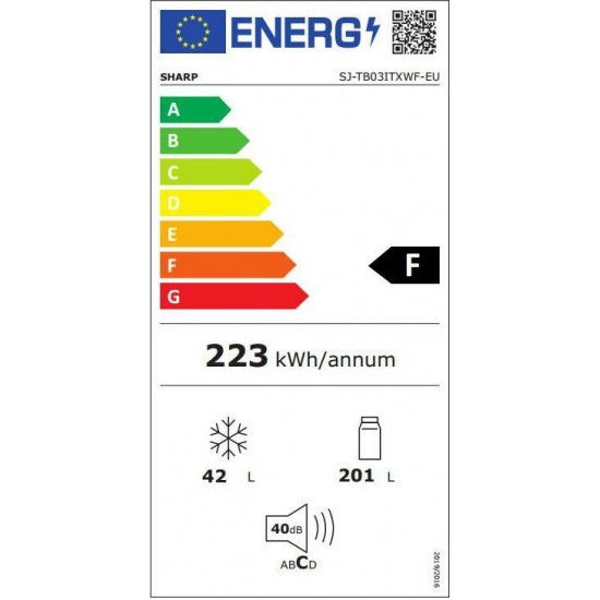 Sharp SJ-TB03ITXWF Ψυγείο Δίπορτο στατικο,λευκο, 240lt ,Υ160xΠ54εκ.Β56 Sharp SJ-TB03ITXWF Ψυγείο Δίπορτο στατικο,λευκο, 240lt ,Υ160xΠ54εκ.Β56