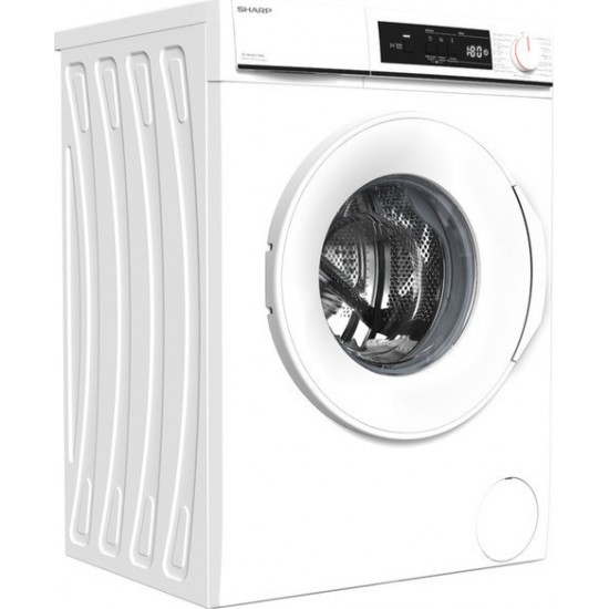 Sharp ES-NFA8121WD Πλυντήριο Ρούχων 8kg,1200 rpm,ατμου,EcoLogic Sharp ES-NFA8121WD Πλυντήριο Ρούχων 8kg,1200 rpm,ατμου,EcoLogic