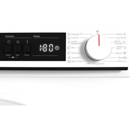 Sharp ES-NFA8121WD Πλυντήριο Ρούχων 8kg,1200 rpm,ατμου,EcoLogic Sharp ES-NFA8121WD Πλυντήριο Ρούχων 8kg,1200 rpm,ατμου,EcoLogic