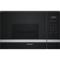Siemens AG BE555LMS0 Εντοιχιζόμενος Φούρνος Μικροκυμάτων με Grill (25lt) Black, Inox