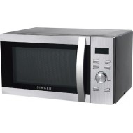 Singer SMWO-23SI-WGDG Φούρνος Μικροκυμάτων με Grill (23lt) Inox 800 W