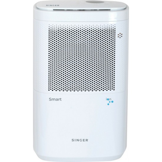SINGER SDHMW-10Lt Smart Ion Αφυγραντήρας , (lt/24h) 10 LT/24H,Ιονιστής ,200 W SINGER SDHMW-10Lt Smart Ion Αφυγραντήρας , (lt/24h) 10 LT/24H,Ιονιστής ,200 W