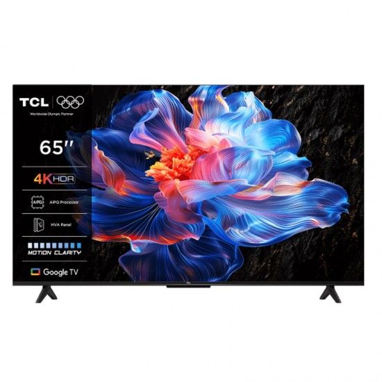 TCL 65P6K  Smart Τηλεόραση 65″ 4K UHD LED P6K HDR (2025) Επεξεργαστής AiPQ με AI -,Ai-Clarity,Ai-Color,ήχος Dolby