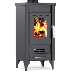 Thermogatz GS 7 Black Ατσάλινη Ξυλόσομπα 7.2 (M)  Μέγιστη Κάλυψη εως (m³) 130tm  , υψ 0.73 μηκ 0.36 ,βαθ 031