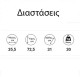 Thermogatz GS 7 Black Ατσάλινη Ξυλόσομπα 7.2 (M)  Μέγιστη Κάλυψη εως (m³) 130tm  , υψ 0.73 μηκ 0.36 ,βαθ 031