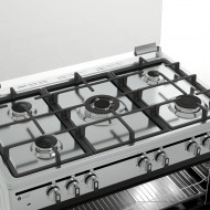 Thermogatz TGS 7000 IX Κουζίνα Υγραερίου & Ρεύματος, inox ,Φούρνος Αερίου 94lt ,με Εστίες Υγραερίου Πλατ90εκ. 