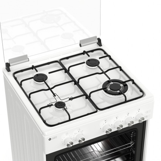 Thermogatz TGS 5021 WH Κουζίνα Υγραερίου , Φούρνος Αερίου 49lt, με Εστίες Υγραερίου Π60εκ. Λευκή Thermogatz TGS 5021 WH Κουζίνα Υγραερίου , Φούρνος Αερίου 49lt, με Εστίες Υγραερίου Π60εκ. Λευκή