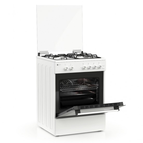 Thermogatz TGS 5021 WH Κουζίνα Υγραερίου , Φούρνος Αερίου 49lt, με Εστίες Υγραερίου Π60εκ. Λευκή Thermogatz TGS 5021 WH Κουζίνα Υγραερίου , Φούρνος Αερίου 49lt, με Εστίες Υγραερίου Π60εκ. Λευκή