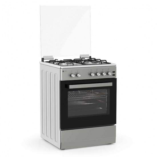 Thermogatz TGS 6021 IX Κουζίνα Υγραερίου 49lt με Εστίες Υγραερίου Π60εκ. Μαύρη Thermogatz TGS 6021 IX Κουζίνα Υγραερίου 49lt με Εστίες Υγραερίου Π60εκ. Μαύρη