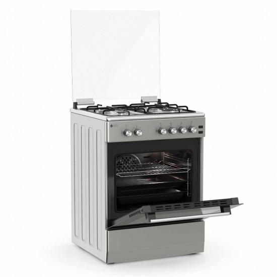 Thermogatz TGS 6021 IX Κουζίνα Υγραερίου 49lt με Εστίες Υγραερίου Π60εκ. Μαύρη Thermogatz TGS 6021 IX Κουζίνα Υγραερίου 49lt με Εστίες Υγραερίου Π60εκ. Μαύρη