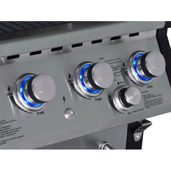 Thermogatz Gs Grill Superior Ψησταριά Υγραερίου Σχάρας 52x46εκ. με 3 Εστίες 14kW και Πλαϊνό Μάτι 3.5kW ,Μήκος 131 Ύψος 133 Βάθος 60 Βάρος 50 Thermogatz Gs Grill Superior Ψησταριά Υγραερίου Σχάρας 52x46εκ. με 3 Εστίες 14kW και Πλαϊνό Μάτι 3.5kW ,Μήκος 131 Ύψος 133 Βάθος 60 Βάρος 50