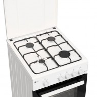 Thermogatz TGS 151 WH Κουζίνα Αερίου & Ρεύματος 43lt με Εστίες Αερίου 50cm