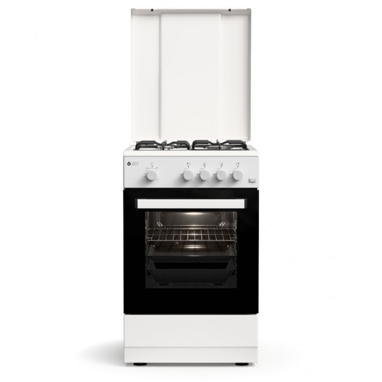 Thermogatz TGS 151 WH Κουζίνα Αερίου & Ρεύματος 43lt με Εστίες Αερίου 50cm