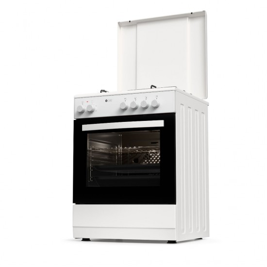 Thermogatz TGS-3610 WH Turbo Κουζίνα Ηλεκτρική 56lt με Εστίες Αερίου 60cm ,5 τρόποι ψησίματος,Μήκος 60 Ύψος 83 Βάθος 61 Thermogatz TGS-3610 WH Turbo Κουζίνα Ηλεκτρική 56lt με Εστίες Αερίου 60cm ,5 τρόποι ψησίματος,Μήκος 60 Ύψος 83 Βάθος 61