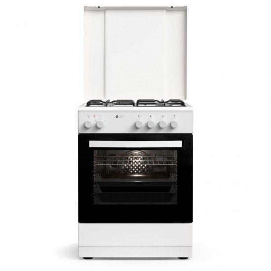 Thermogatz TGS-3610 WH Turbo Κουζίνα Ηλεκτρική 56lt με Εστίες Αερίου 60cm ,5 τρόποι ψησίματος,Μήκος 60 Ύψος 83 Βάθος 61 Thermogatz TGS-3610 WH Turbo Κουζίνα Ηλεκτρική 56lt με Εστίες Αερίου 60cm ,5 τρόποι ψησίματος,Μήκος 60 Ύψος 83 Βάθος 61