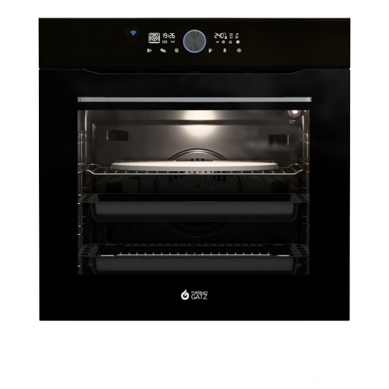 Thermogatz TGC 75411 Wi-Fi Φούρνος Ηλεκτρικός 75lt ,Πάνελ: Μαύρο Γυαλί ,9 Τρόποι Ψησίματος ,(Child Lock),,(fast heat)