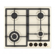 Thermogatz TGS 9533 ,Επιφάνεια: Beige ,Εστία Αερίου Αυτόνομη,Καυστήρες SABAF