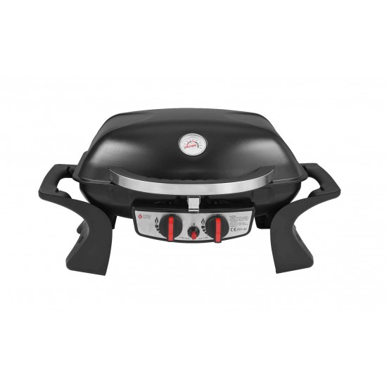Thermogatz Gs Grill 2 Mini Επιτραπέζια Φορητή Ψησταριά Υγραερίου με 2 Εστίες 2.5kW Επιφάνειας 52x39cm 03.313.206