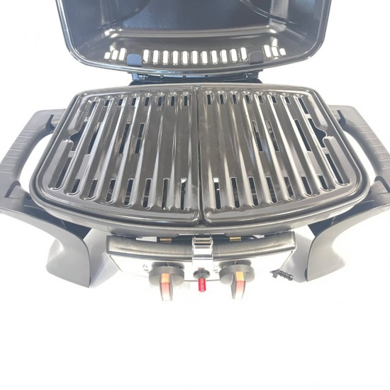 Thermogatz Gs Grill 2 Mini Επιτραπέζια Φορητή Ψησταριά Υγραερίου με 2 Εστίες 2.5kW Επιφάνειας 52x39cm 03.313.206