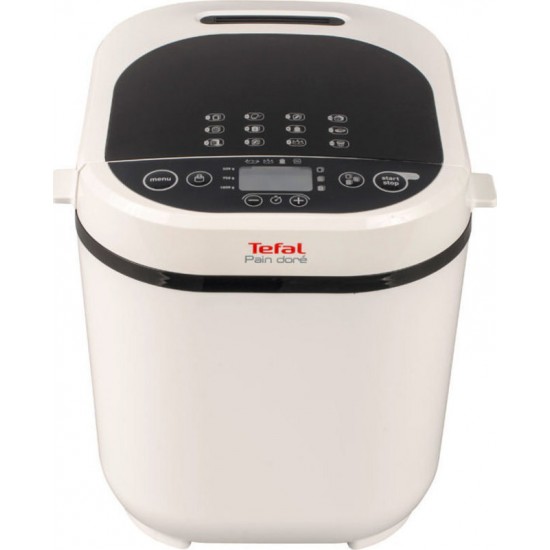 Tefal PF210138 Αρτοπαρασκευαστής 720W Χωρητικότητας 1000gr με 12 Προγράμματα